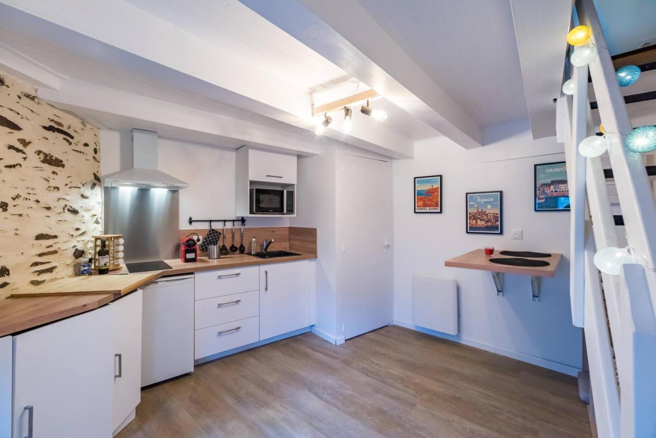 Апартаменты Logement Duplex Au Coeur De Трегье Экстерьер фото